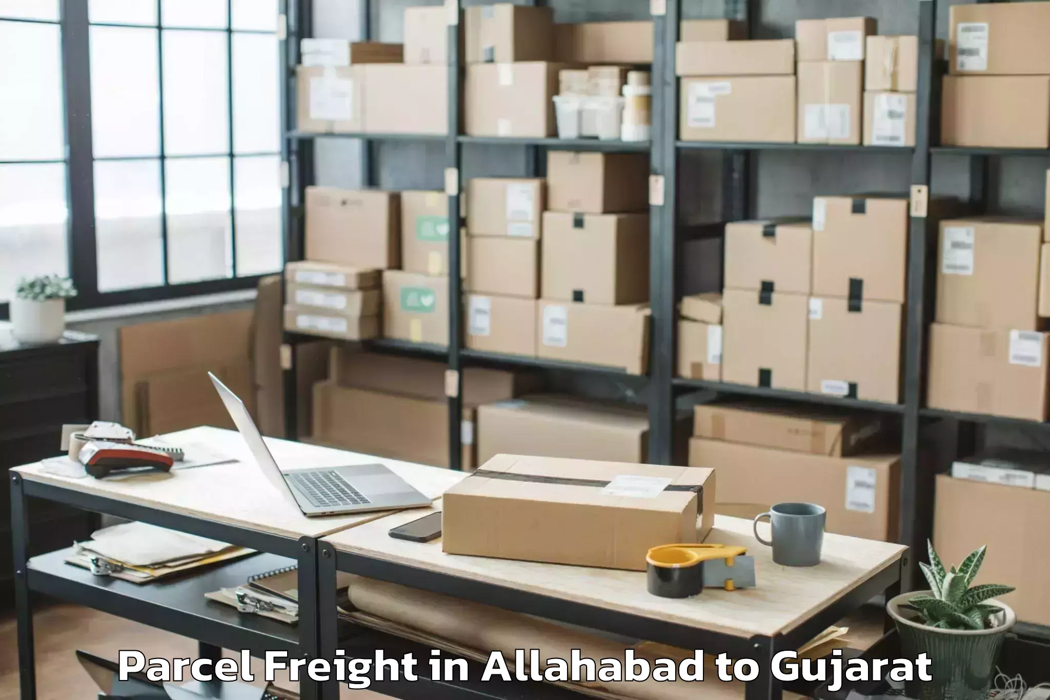 Book Allahabad to Rajpipla Parcel Freight Online